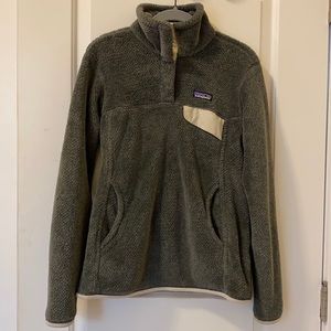 Patagonia Fleece Grey Pullover Jacket